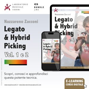Bundle LEGATO & HYBRID PICKING Vol. 1 + 2 - GTE Guitar Technique Elements
